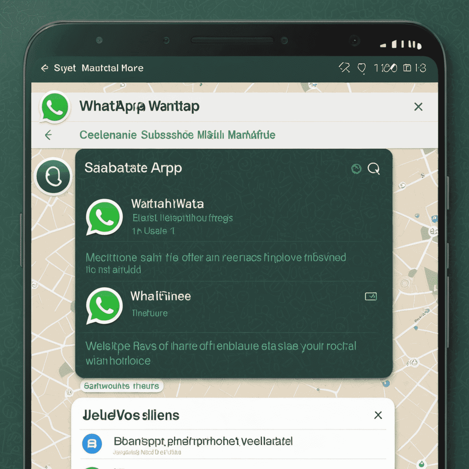 Interfejs WhatsApp Web z otwartym oknem czatu i listą kontaktów po lewej stronie